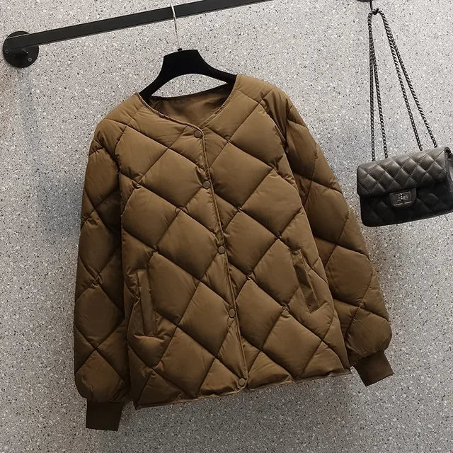 Giacca imbottita chic con bottoni | Perfetta per l'inverno per donna