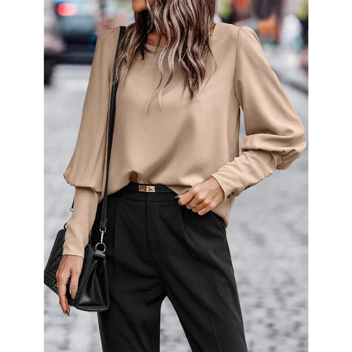 Milyn - Elegante Bluse mit Rückenknöpfen
