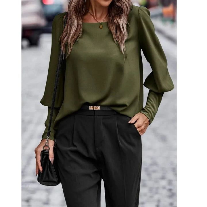 Milyn - Elegante Bluse mit Rückenknöpfen
