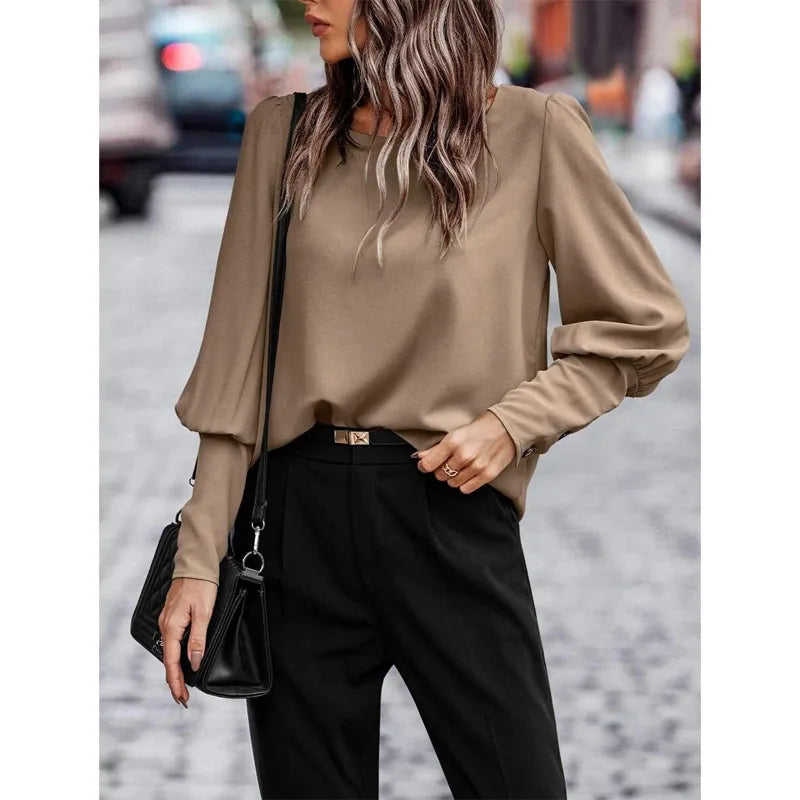 Milyn - Elegante Bluse mit Rückenknöpfen