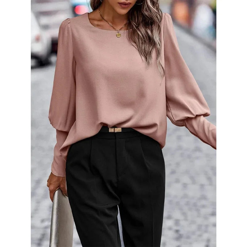 Milyn - Elegante Bluse mit Rückenknöpfen