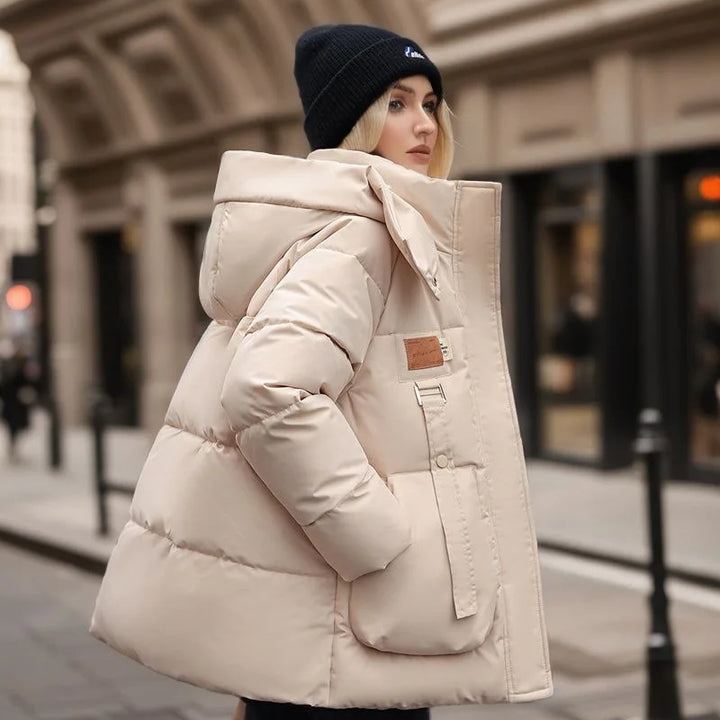 Veste d'hiver chaude et luxueuse