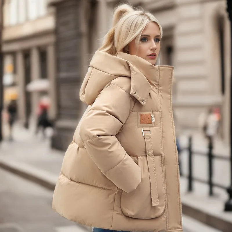 Veste d'hiver chaude et luxueuse