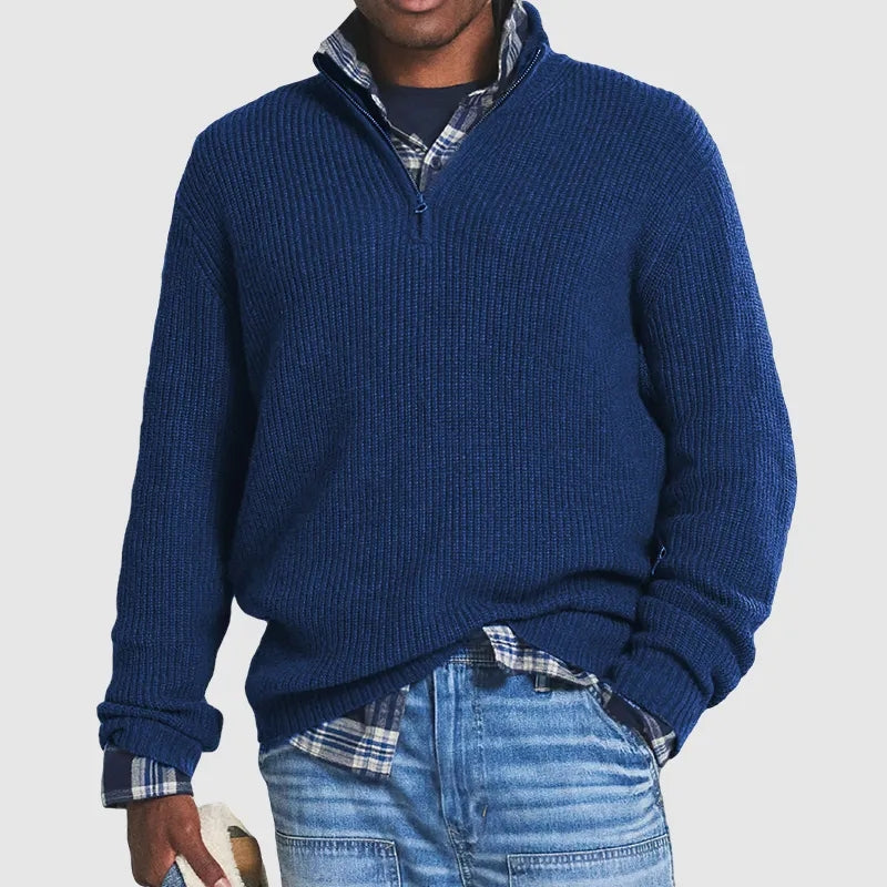HENRY | Pull premium zippé élégant