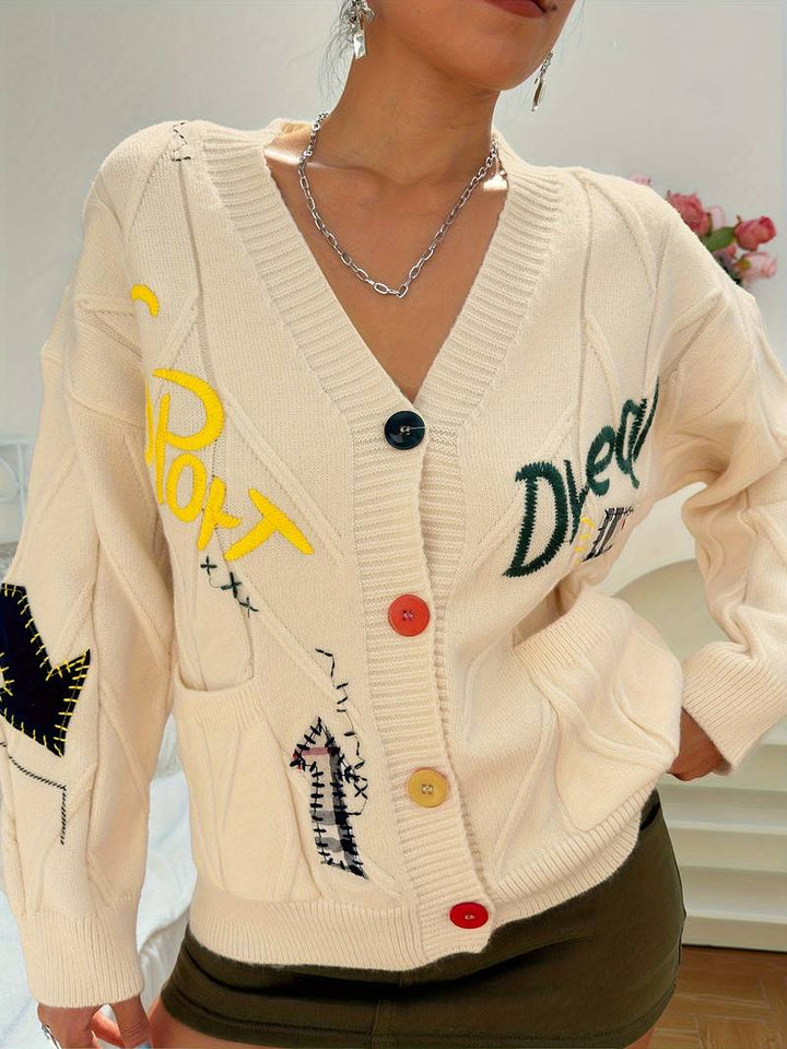 Emily - pull en maille élégant avec broderies