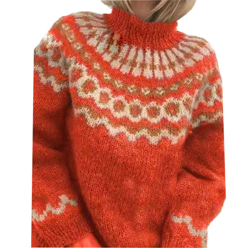 Gisela | Pull-over d'hiver pour femmes avec motif norvégien