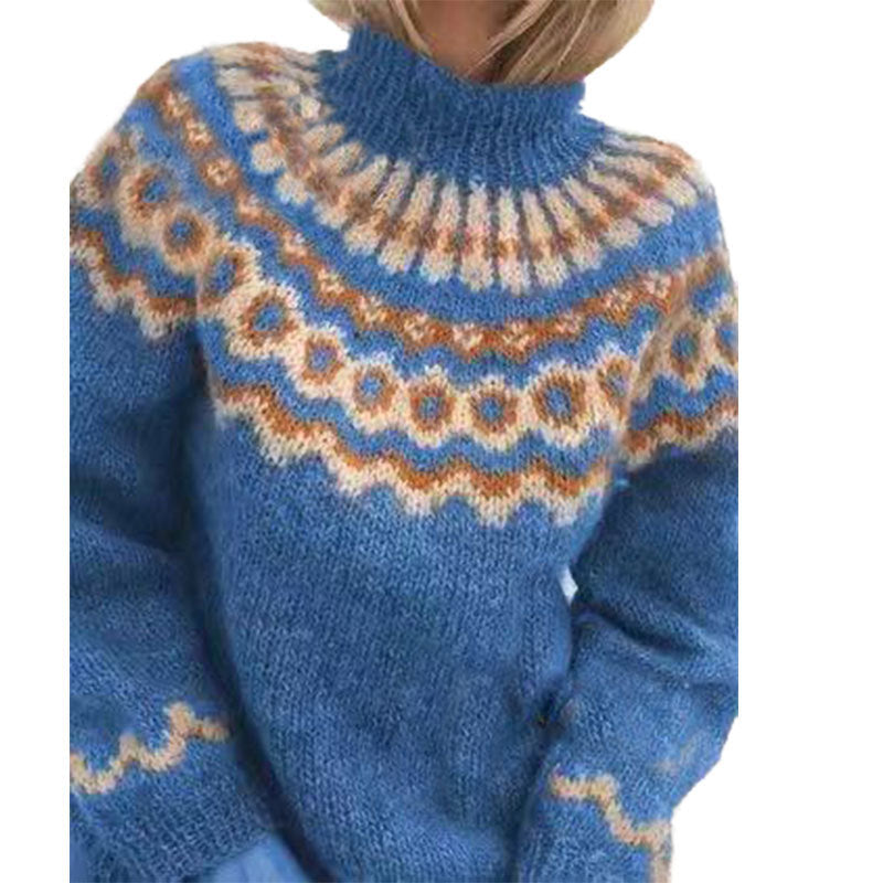 Gisela | Pull-over d'hiver pour femmes avec motif norvégien