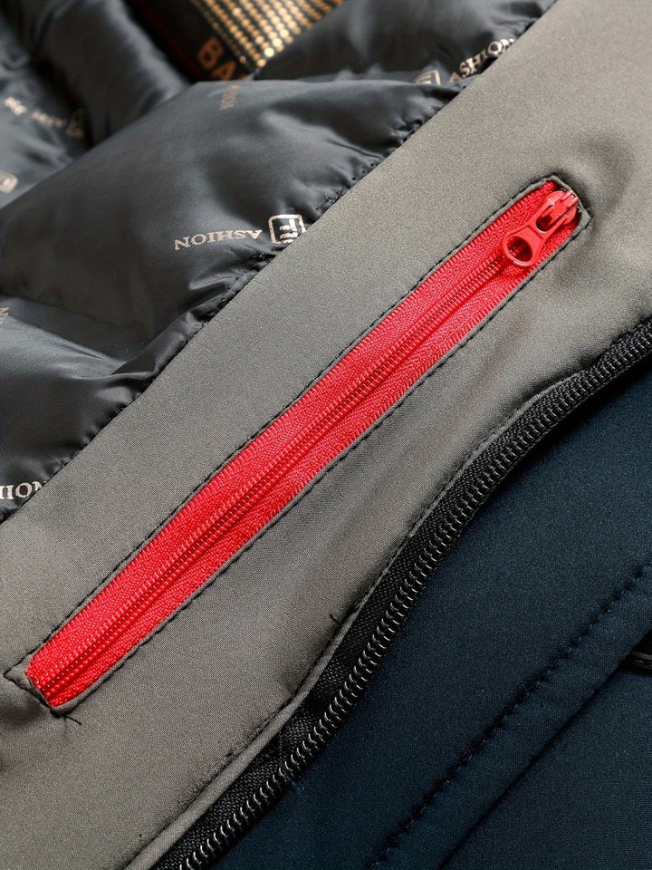 Veste thermique décontractée avec capuche amovible Veste d'hiver pour hommes | Parfaite pour les activités de plein air
