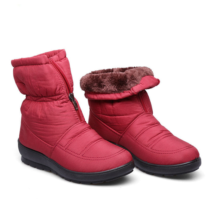 Bottines plates d'hiver décontractées imperméables pour femmes | Parfaites pour les activités de plein air
