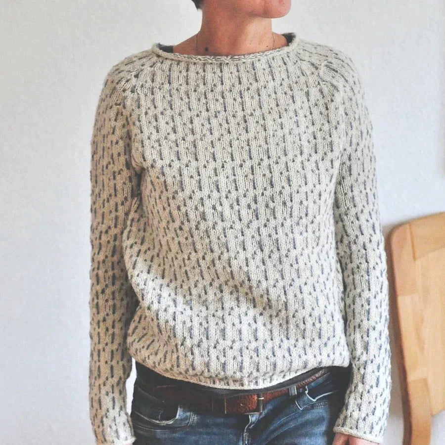 Pull en coton tricoté décontracté pour femmes | Parfait pour les vêtements de loisirs