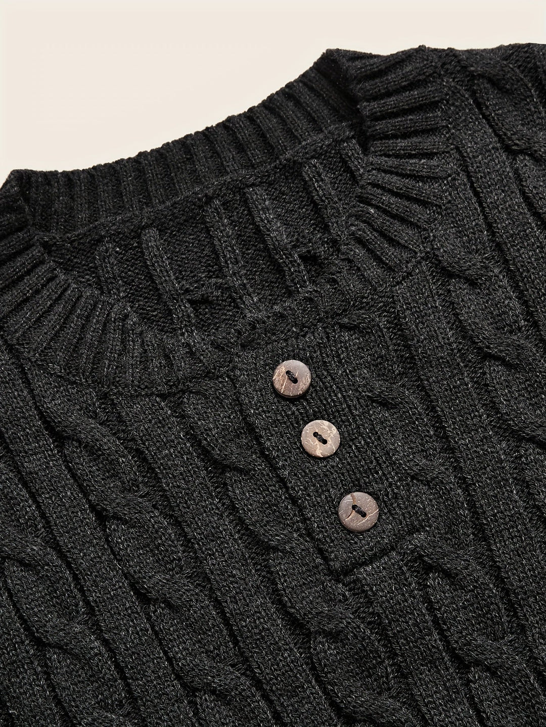 Hiram - Pull décontracté pour homme avec boutons