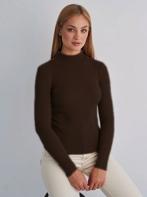 Annetta - Pull à col roulé confortable et élégant