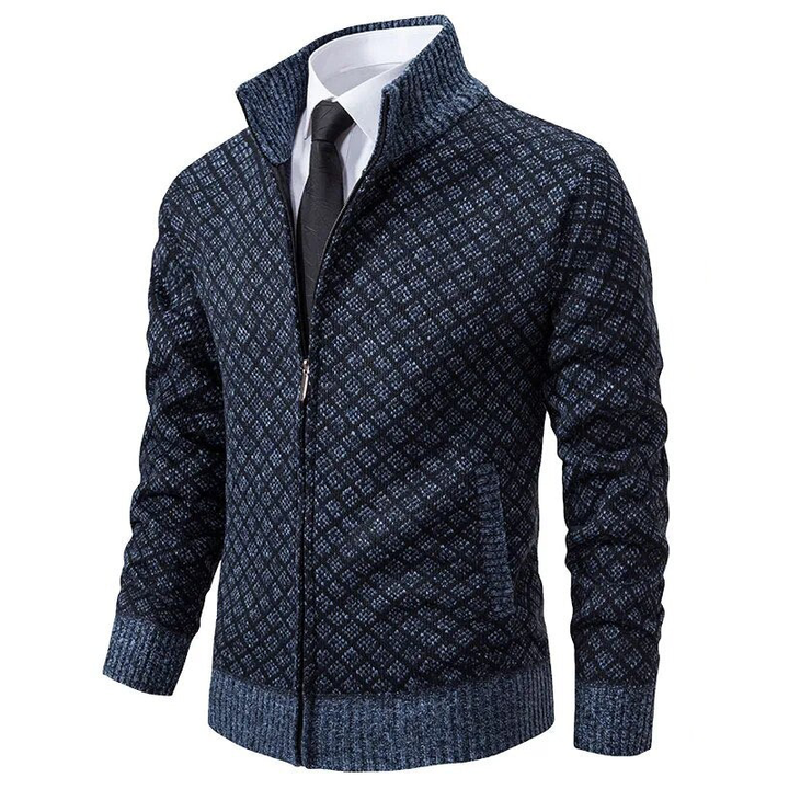 Dalton - cappotto con collo alla coreana casual per uomo