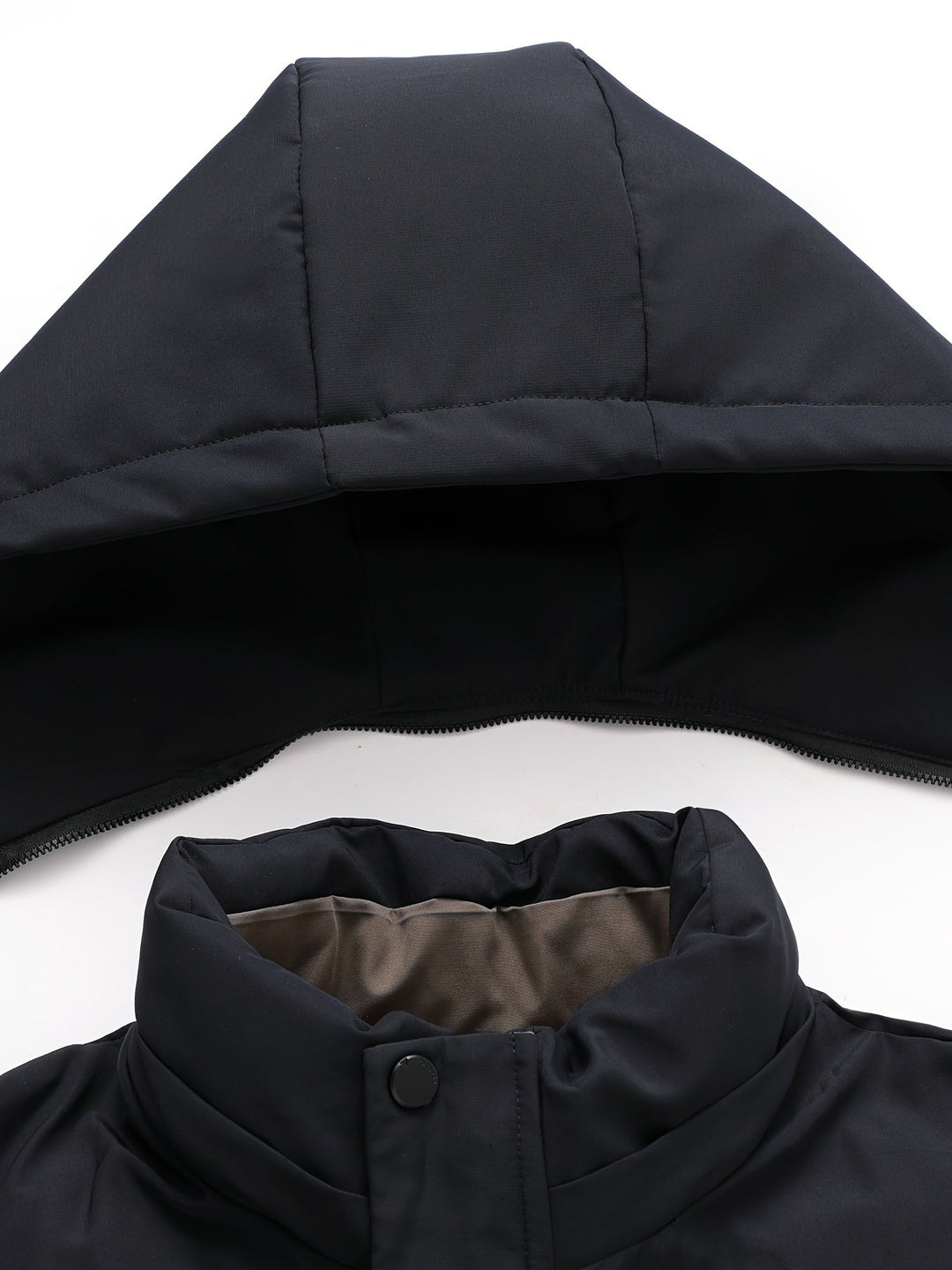 Mose - Manteau d'hiver matelassé pour hommes avec capuche - Veste chaude avec fermeture éclair et poches