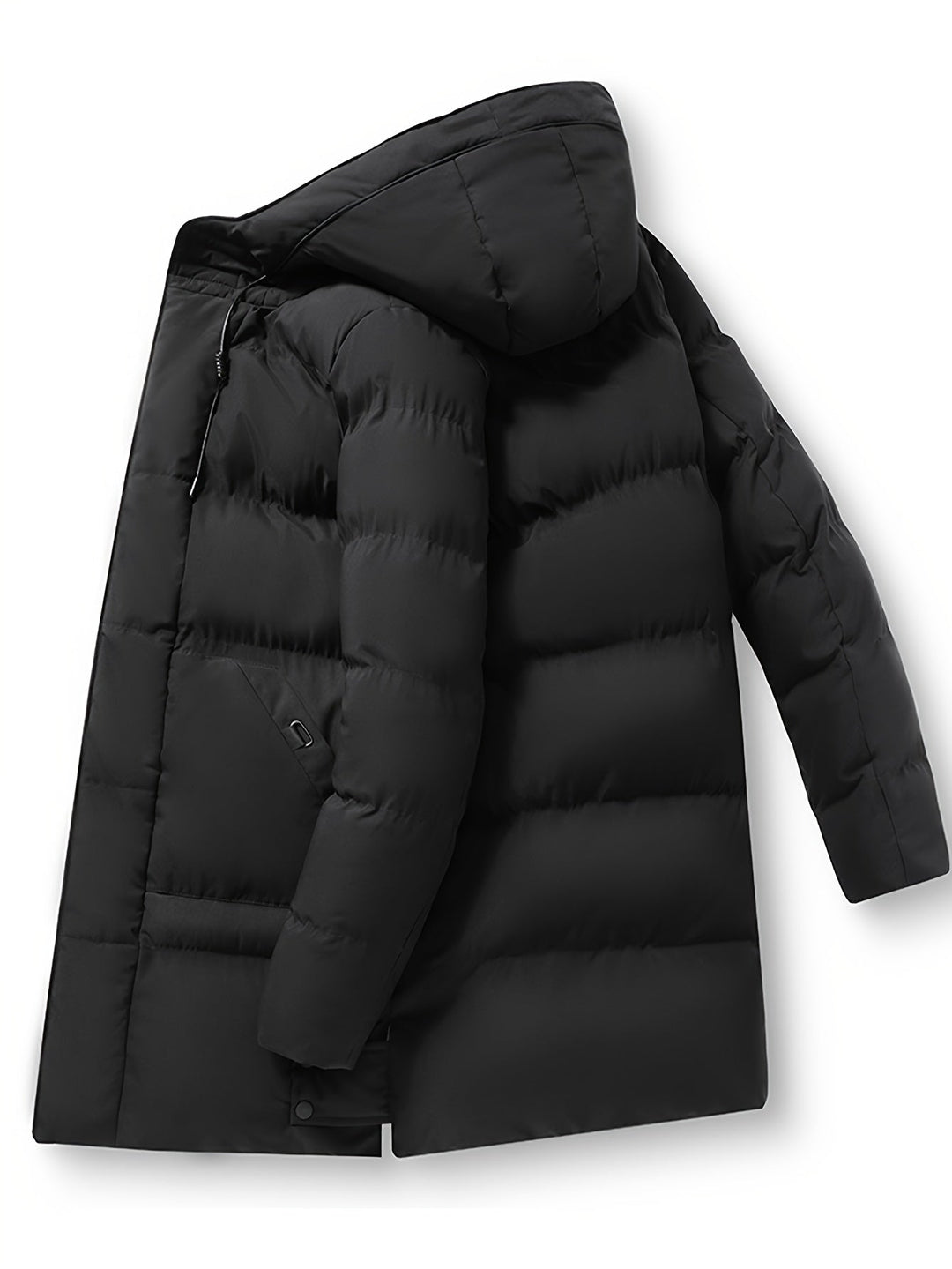 Veste d'hiver matelassée à capuche zippée décontractée pour hommes | Parfaite pour les activités de plein air