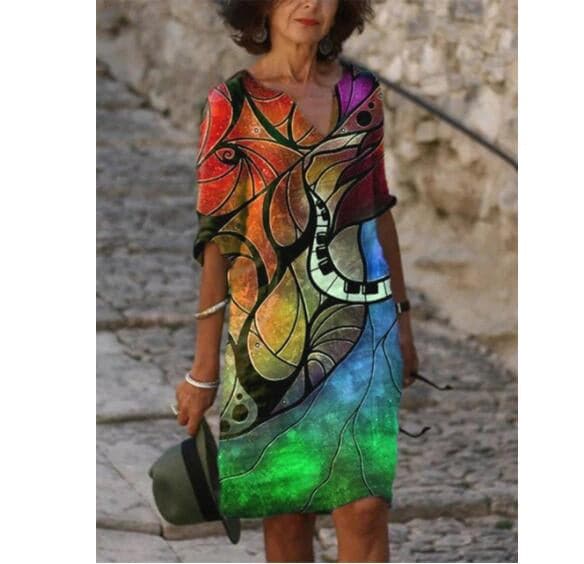 Robe Midi Élégance Florale – Raffinement Naturel et Sophistication