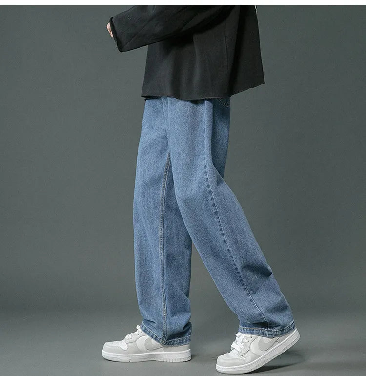 Brett - Pantalon baggy en denim rétro