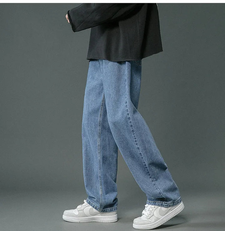 Brett - Pantalon baggy en denim rétro