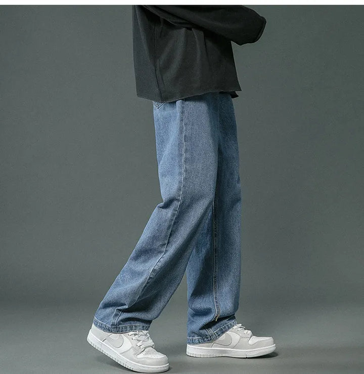 Brett - Pantalon baggy en denim rétro
