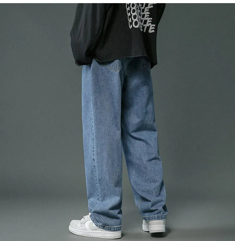Brett - Pantalon baggy en denim rétro