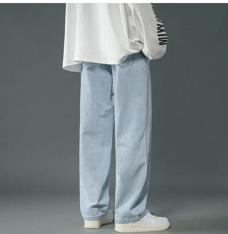 Brett - Pantalon baggy en denim rétro