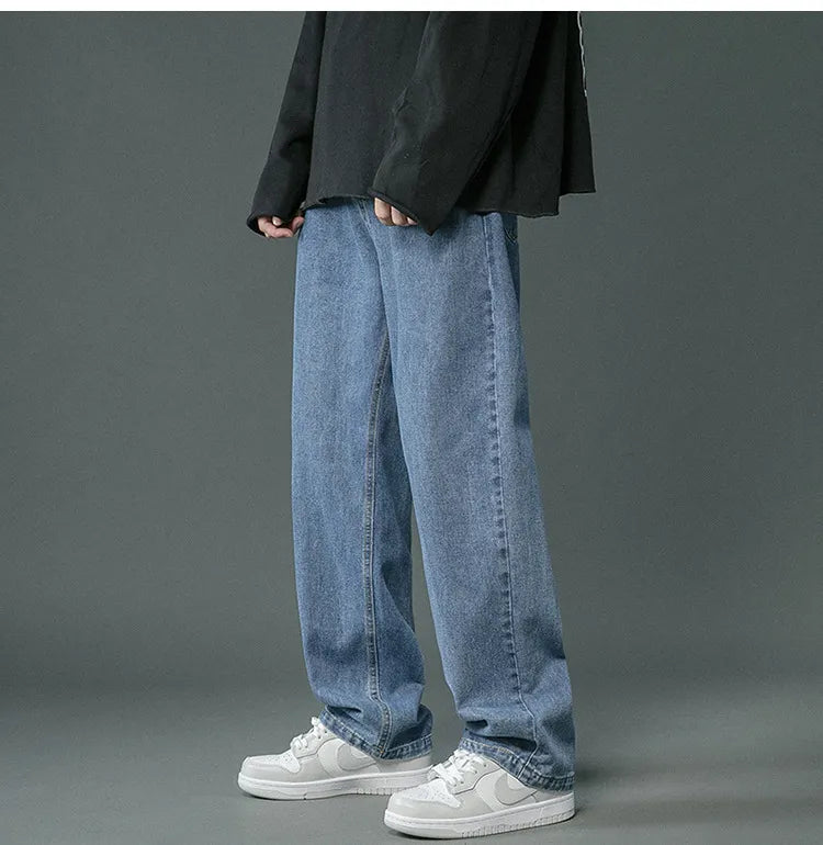 Brett - Pantalon baggy en denim rétro