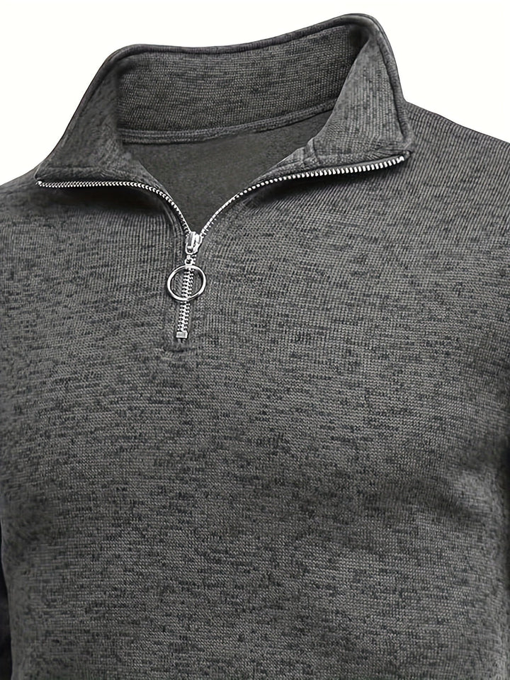 Elvis - Maglione casual con cerniera per uomo