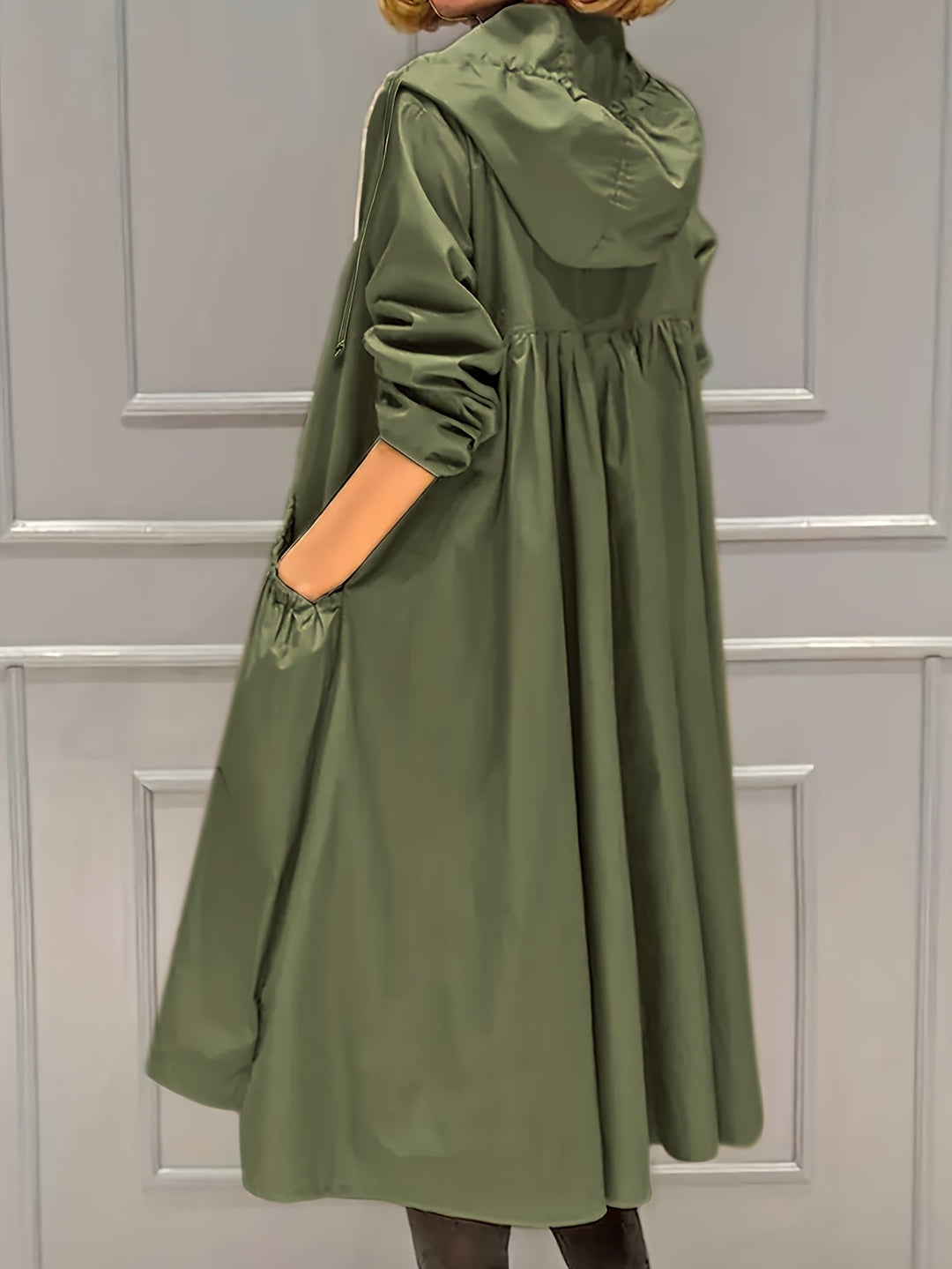 Stilvoller Vintage-Trenchcoat mit gegürteten langen Ärmeln für Damen | Perfekt für jeden Anlass