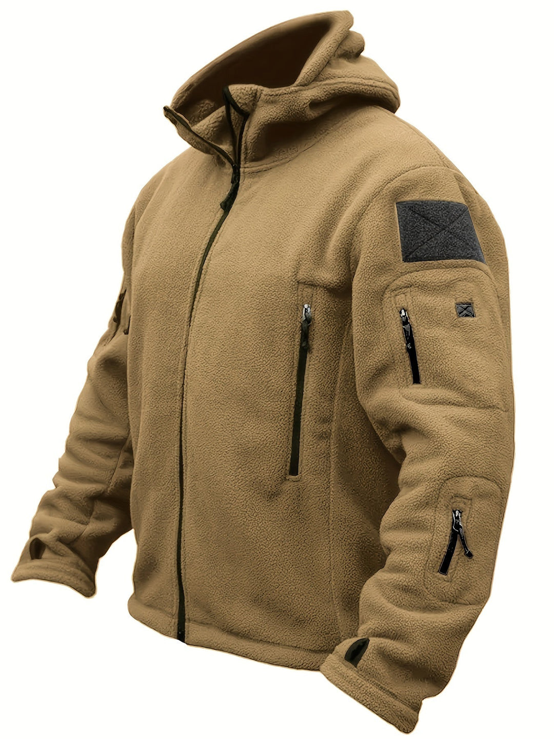Warme Fleece-Reißverschluss-Winddichte Outdoorjacke Für Herren | Perfekt für Outdoor-Aktivitäten