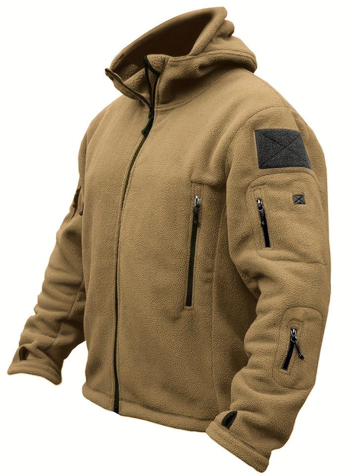 Warme Fleece-Reißverschluss-Winddichte Outdoorjacke Für Herren | Perfekt für Outdoor-Aktivitäten