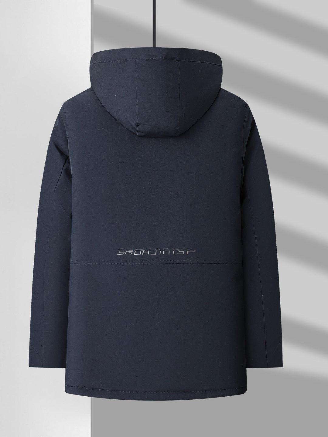 Veste d'hiver matelassée à capuche décontractée à manches longues avec fermeture éclair pour hommes | Parfaite pour les activités de plein air