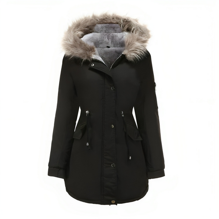 Classic Winter Parka With Vegan Fur For Women | Ideal for winter