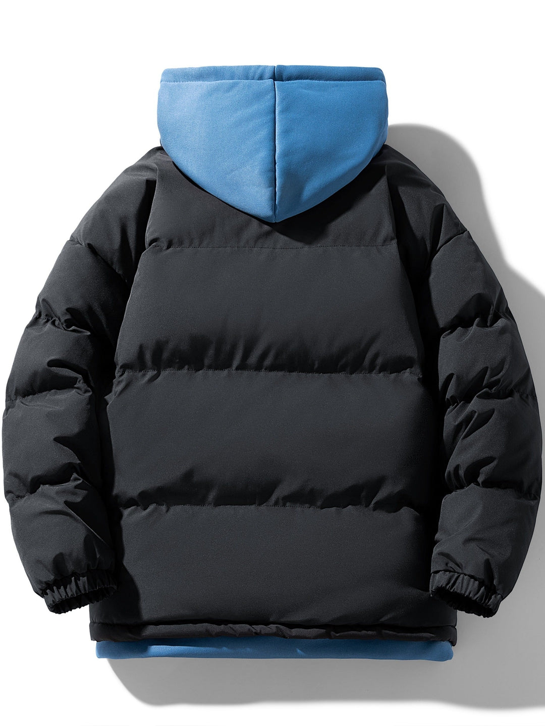 Veste d'hiver à capuche fausse deux pièces décontractée pour hommes | Parfait pour les activités de plein air