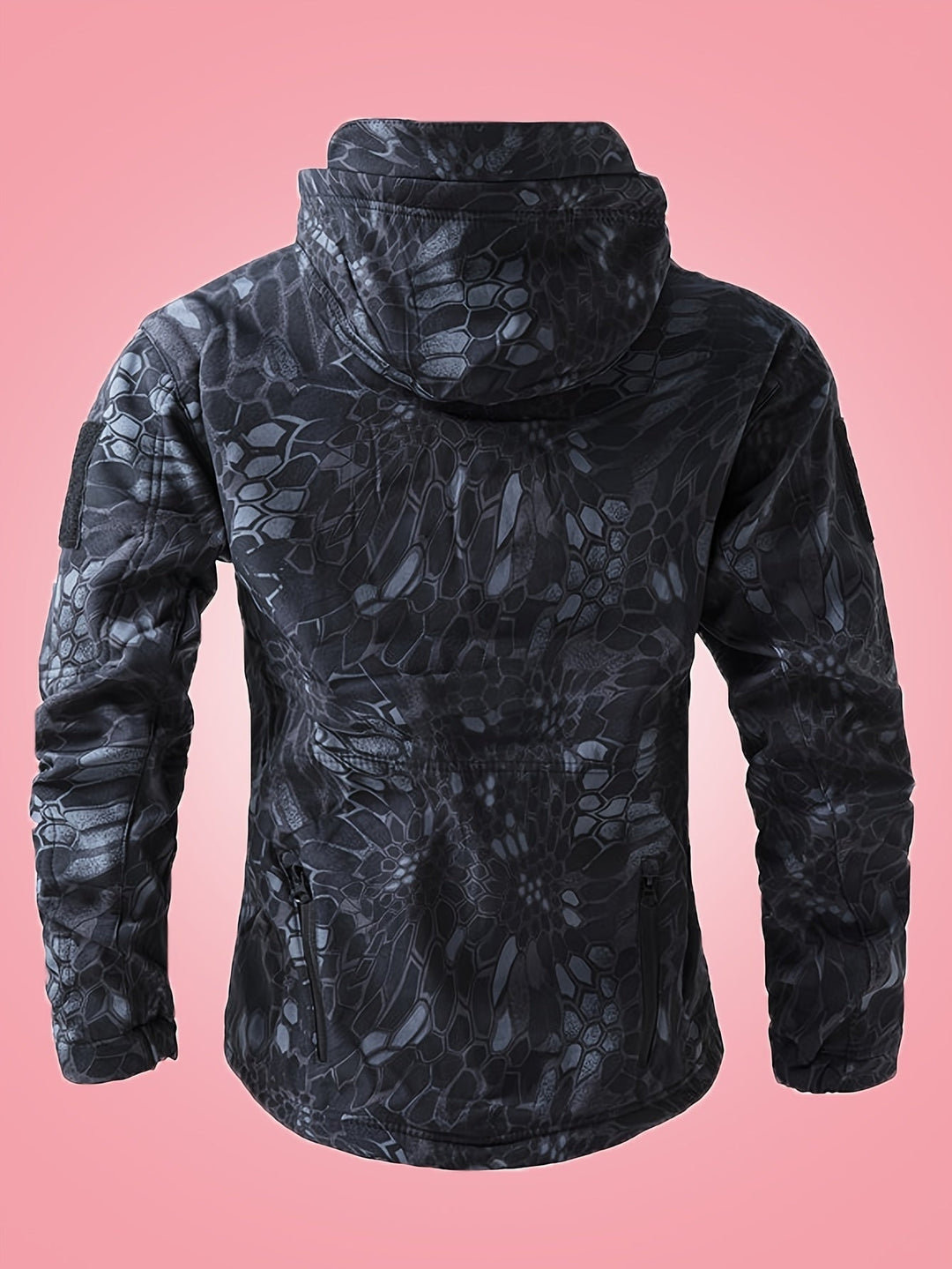 Coupe-vent militaire chaud camouflage avec poches zippées pour hommes | Parfait pour les activités de plein air