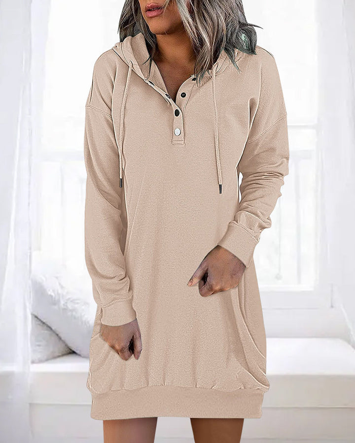Lässiger Baumwoll-Pullover Hoodie mit Kapuze für Damen | Perfekt für lässige Tage
