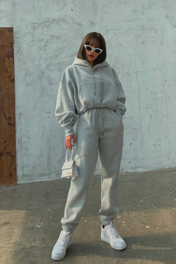 Baumwoll-Trainings- & Jogginganzug im bequemen Vintage-Look für Damen | Perfekt für den Alltag