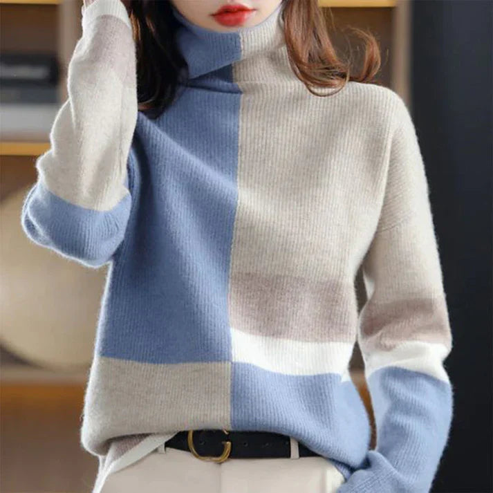 Riley - Maglione a collo alto classico da donna