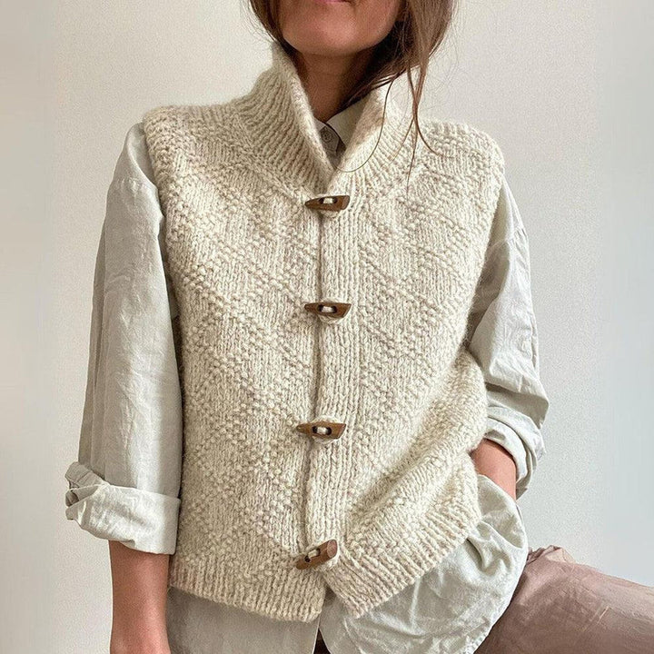 Maddie - Cardigan senza maniche in maglia elegante per donna
