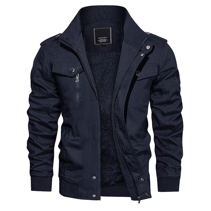 Moderne Trendige Bomberjacke mit Weichem Innenfutter für Herren | Perfekt für Alltag