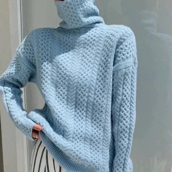 Margaret - Maglione dolcevita in cashmere couture