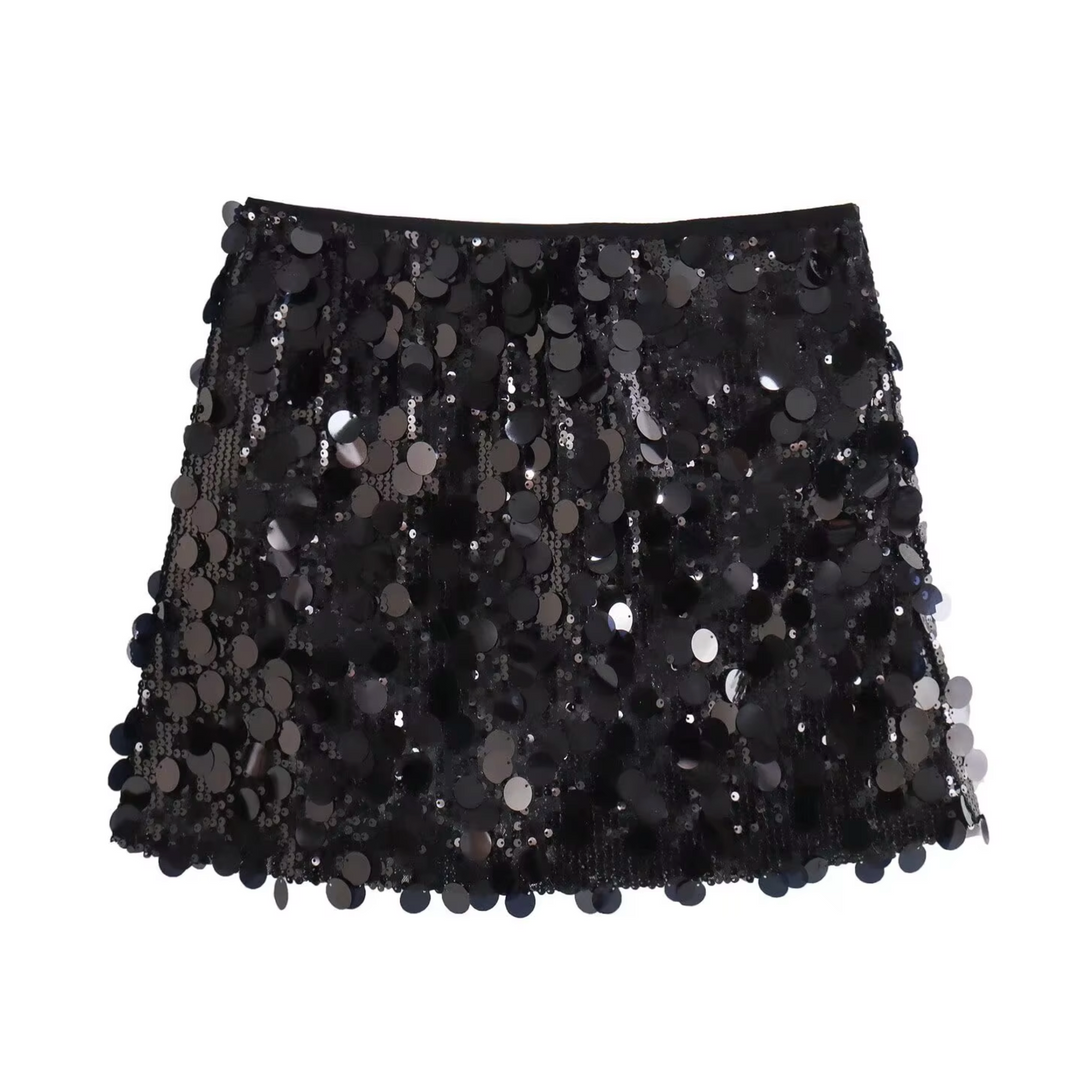 Jacinda – Mini-jupe avec paillettes