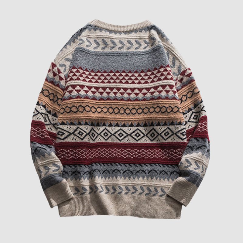 May - Gestreifter Vintage-Pullover