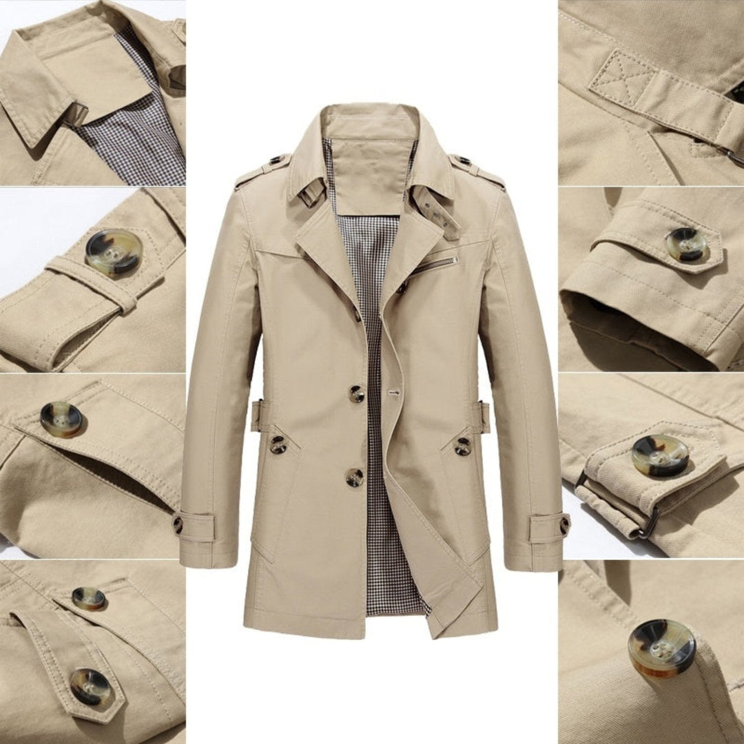 Karlo - Manteau - Luxe - À la mode - Idéal pour l'automne / hiver pour hommes
