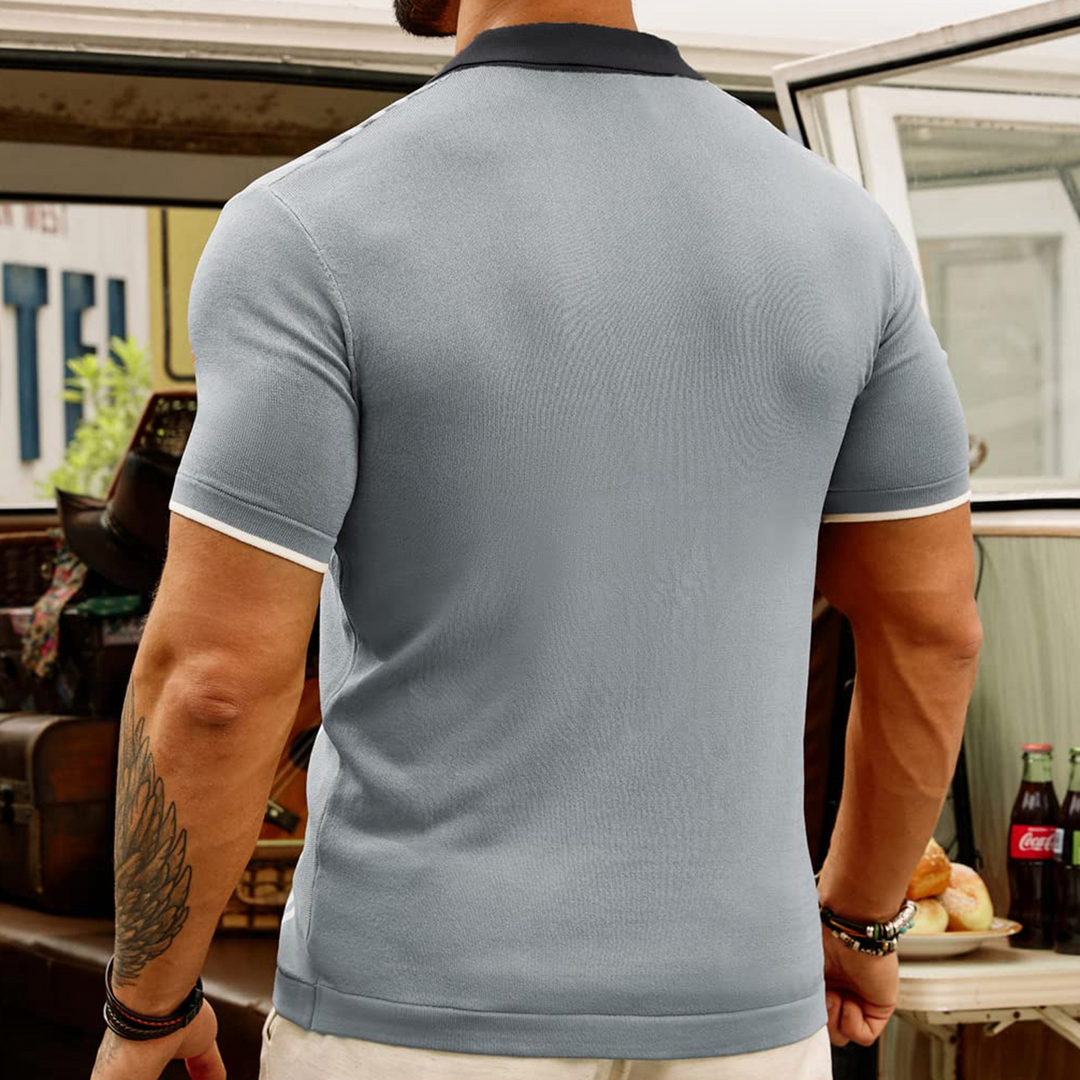 Ritchy - Chemise à manches courtes - Classique - Style formel - Idéal pour un usage quotidien pour hommes