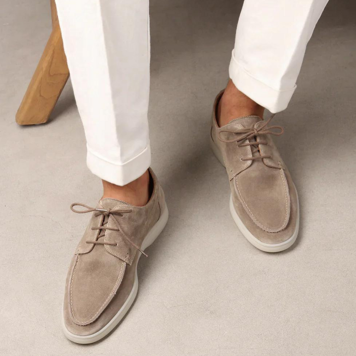 Baskets élégantes pour hommes en daim – Chaussures de loisirs confortables avec semelle sportive