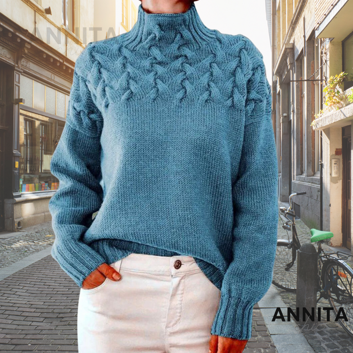 Stylischer Baumwoll Rollkragenpullover Für Damen | Perfekt für lässige Tage