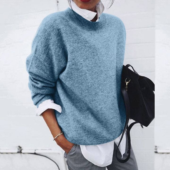 BESSIE | Comfortable two-layer top with shirt collar for women