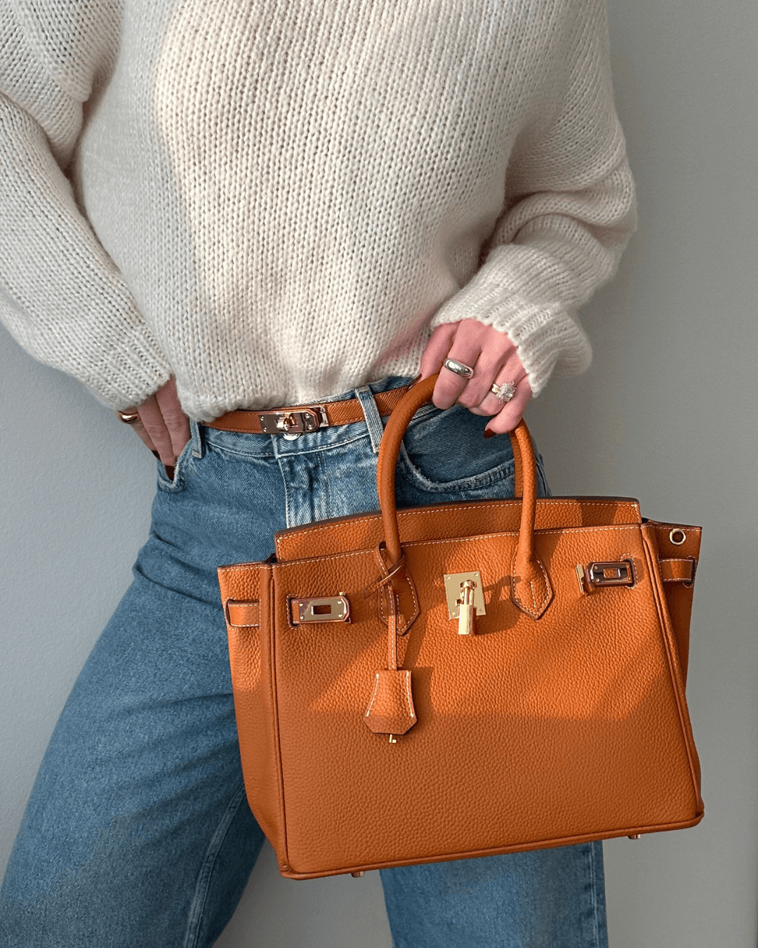 Grande borsa in pelle per donna