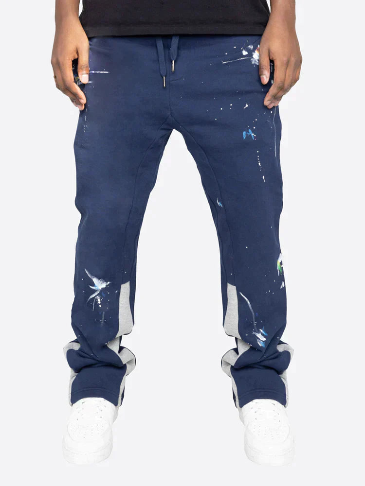 Farbspritzer Flare Sweatpants für entspannte Tage