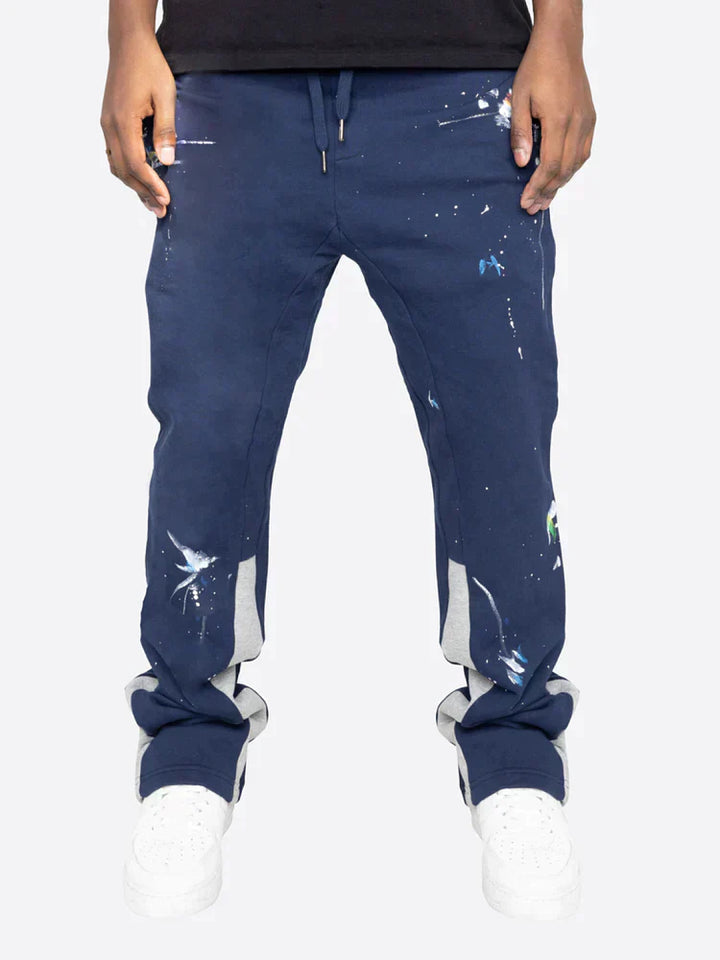 Farbspritzer Flare Sweatpants für entspannte Tage